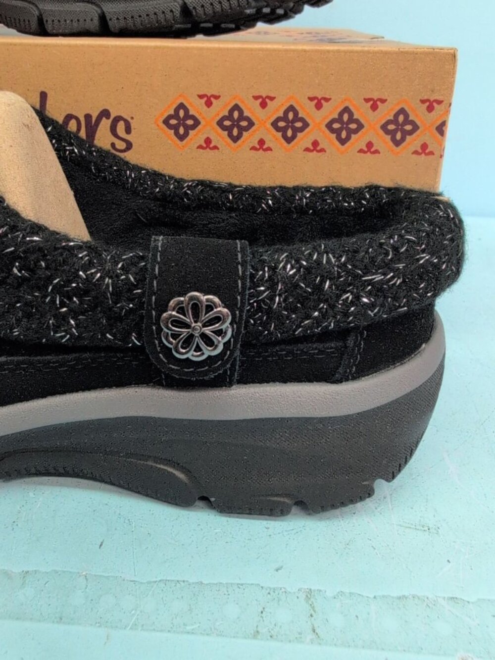 Skechers Easy Going Full Bloom Women's Clogs US 9 Black - Picture 2 of 12
